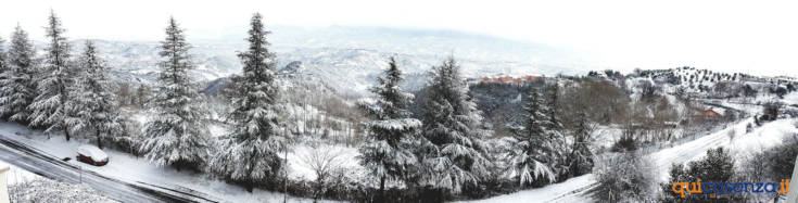 Castrolibero, suggestivo scatto panoramico da Via Cimbri. Foto Francesco Pisani