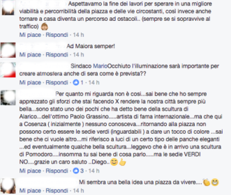 Piazza Bilotti, spuntano tavolini e sedie in via sperimentale: i pareri si dividono 66 Commenti2