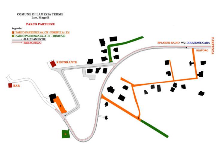 Cronoscalata del Reventino mappa
