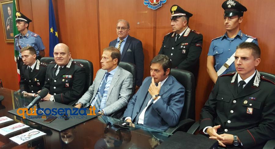 Cadavere trovato nel bagagliaio di un'auto a Cariati, fermate tre persone 54 conferenza stampa arresti cariati