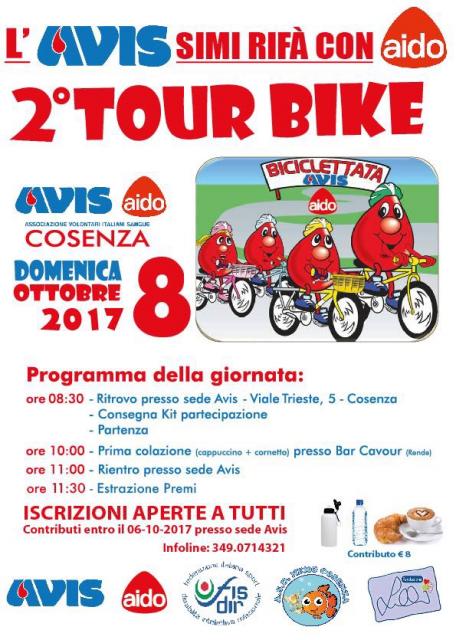 AVIS e AIDO insieme in bicicletta, per promuovere l'importanza del dono e del trapianto 57 locandina
