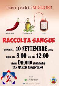 locandina donazione sangue