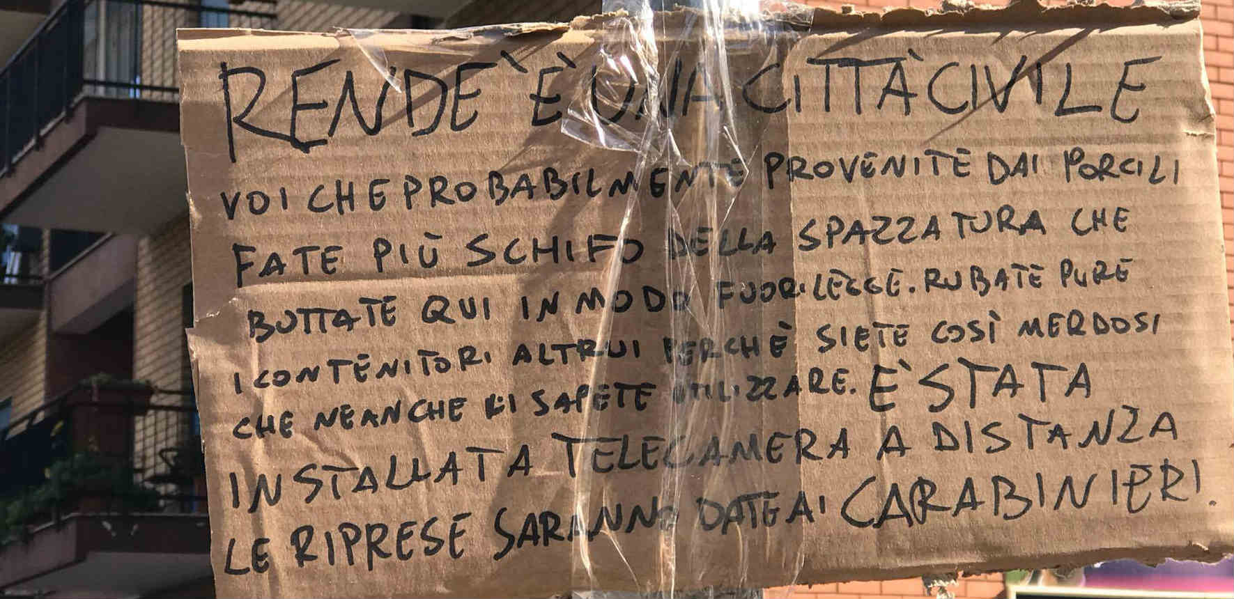Rifiuti, "Rende è una città civile" dove vivono molti incivili. Manna ai cittadini: "denunciate" (AUDIO) 54 rende spazzatura 02