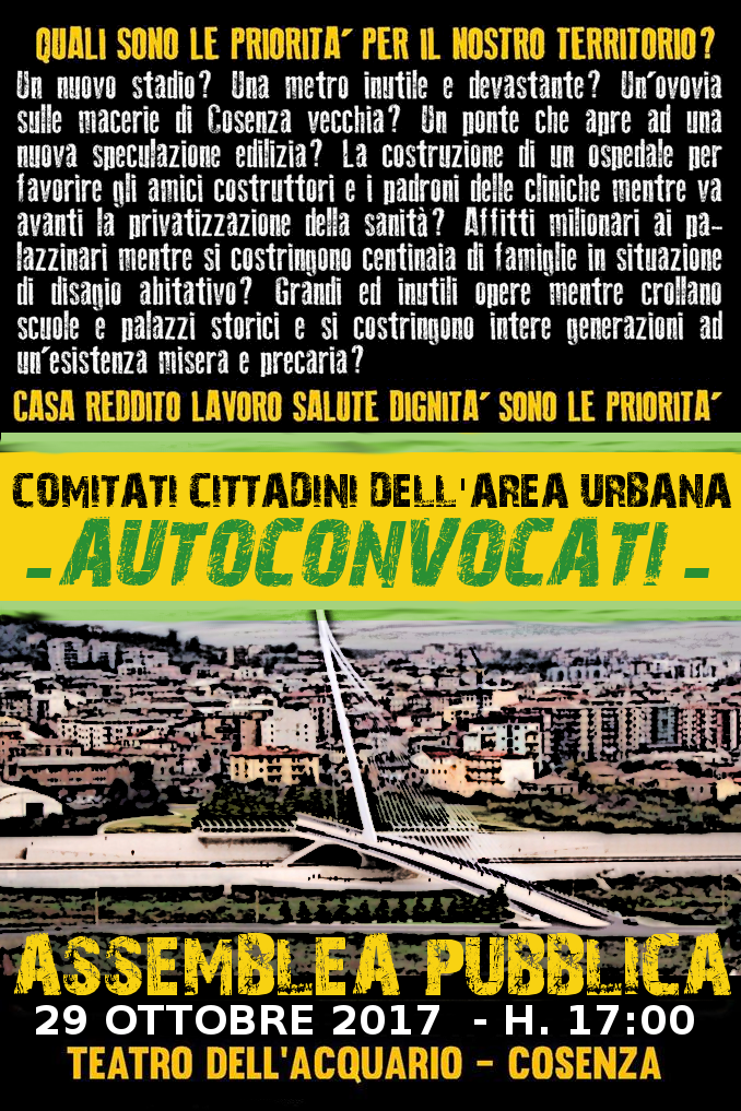 Comitati Cittadini dell’Area Urbana promuovono un incontro al teatro l'Acquario 54 Acquario_29ott2017