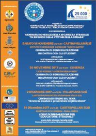 Giornate sulla sicurezza ed educazione stradale, per non dimenticare le vittime di incidenti 54 Locandina sicurezza stradale