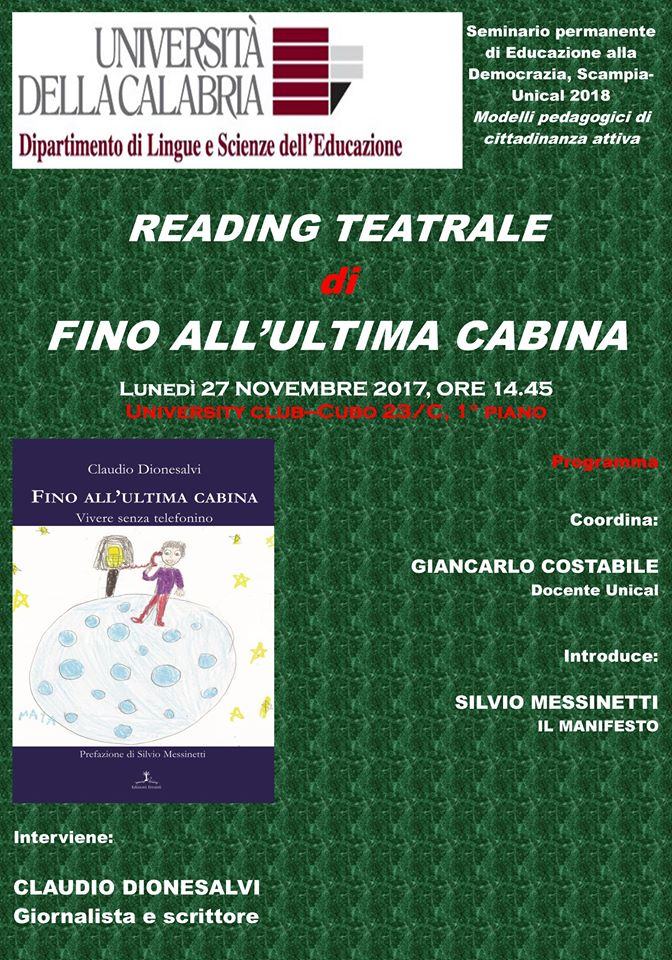 Pedagogia della R-Esistenza: reading teatrale di Claudio Dionesalvi 54 reading