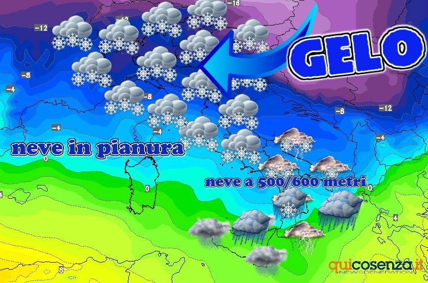 Temperature Italia lunedì