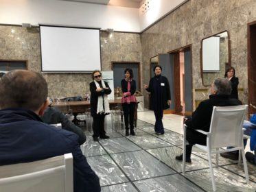 la visita dei dirigenti scolastici e dei docenti stranieri a Palazzo dei Bruzi