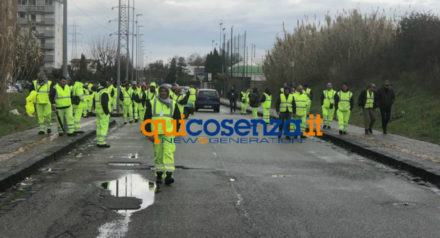 Niente stipendi, le tute gialle pronte a fermare la raccolta 67 tute gialle ecologia oggi protesta 02