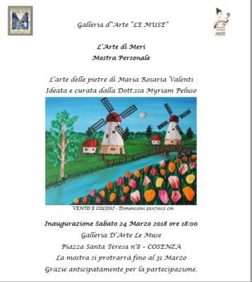 Sarà inaugurata domani 'L'Arte di Meri - Mostra Personale' 54 INVITO