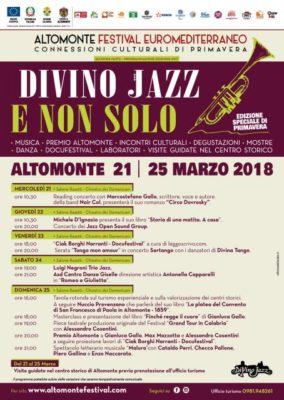 'Divino Jazz e non solo - Connessioni culturali di Primavera' è tutto pronto per la nuova edizione 55 manifesto-programma-divino-jazz