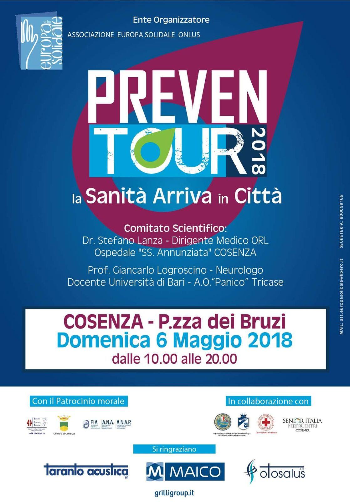 Locandina Preventour2018 Cosenza