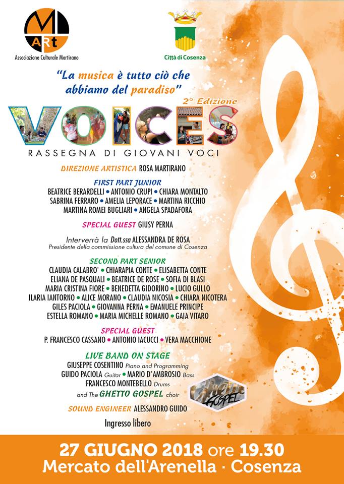 Mercoledì la 2^ edizione di "Voices", rassegna di giovani voci di M-Art (AUDIO) 53 35701599 10209996805756769 7538791876594237440 n
