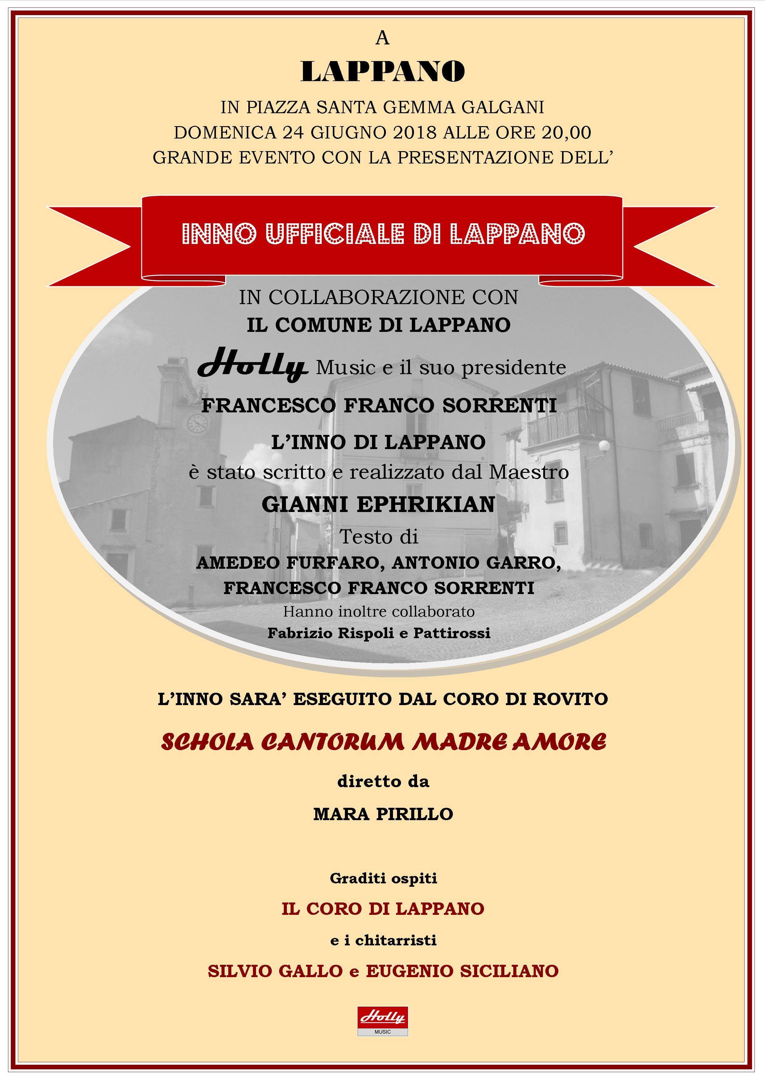 Un Inno per Lappano: centro di storia fede e bellezze. Il 24 giugno la presentazione 60 received 1661043393992504