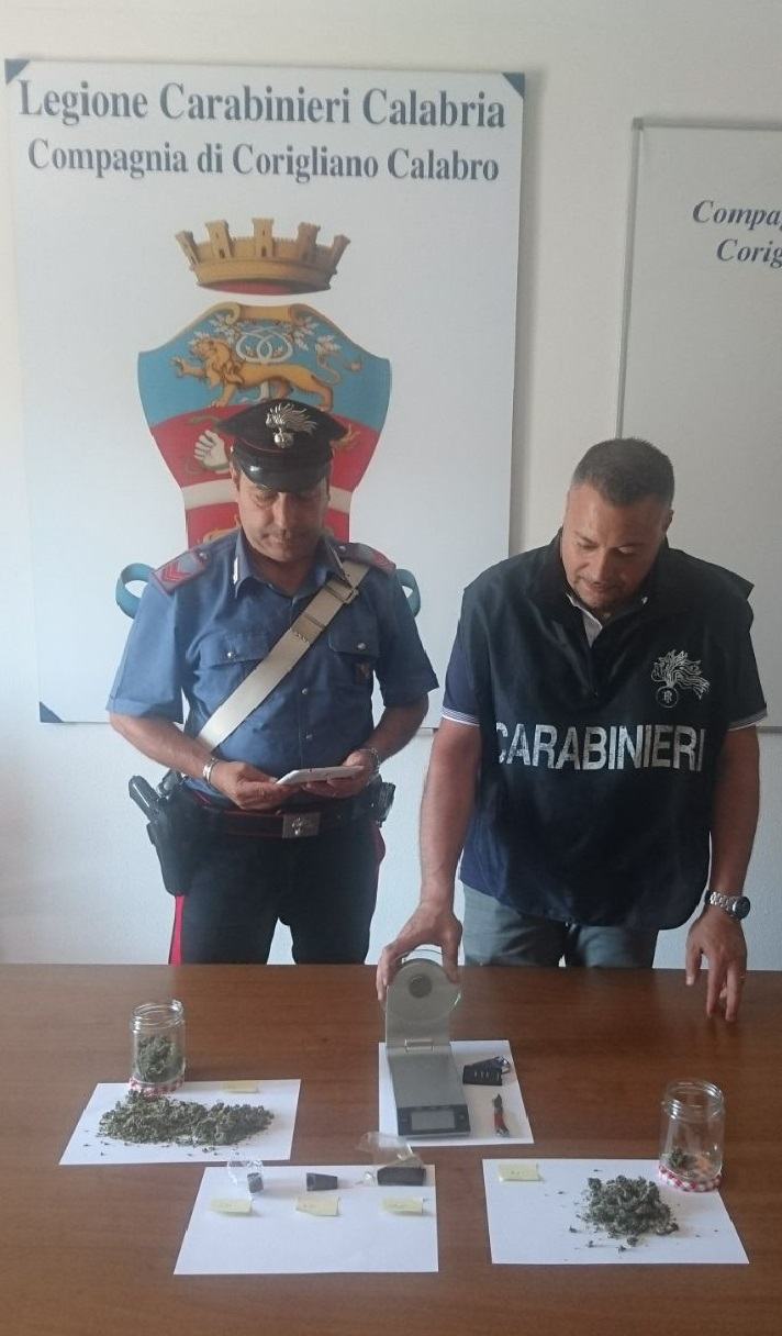 carab corigliano hashish marijuana soldi