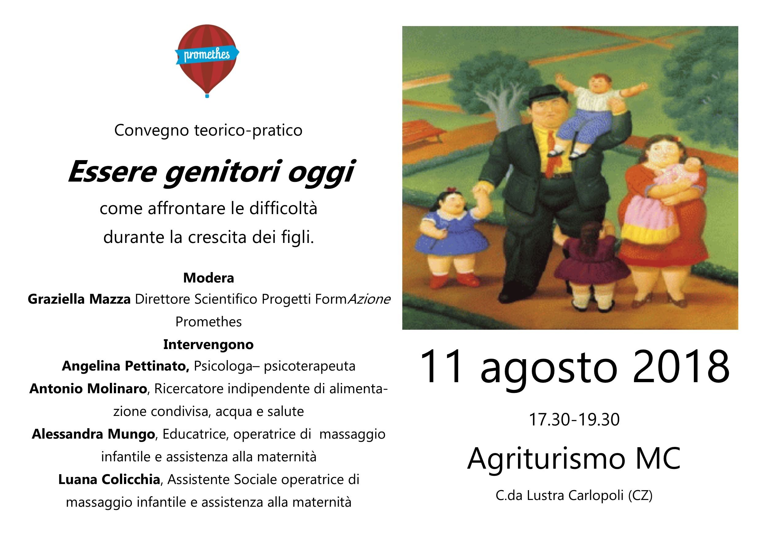 "Essere genitori oggi: le nuove frontiere dell’educazione" 54 11 agosto evento carlopoli