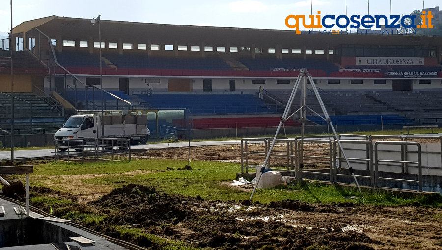 Stadio Marulla, lavori a tutta forza al manto erboso e alle tribune. Ma la pioggia non aiuta 57 lavori stadio Marulla02