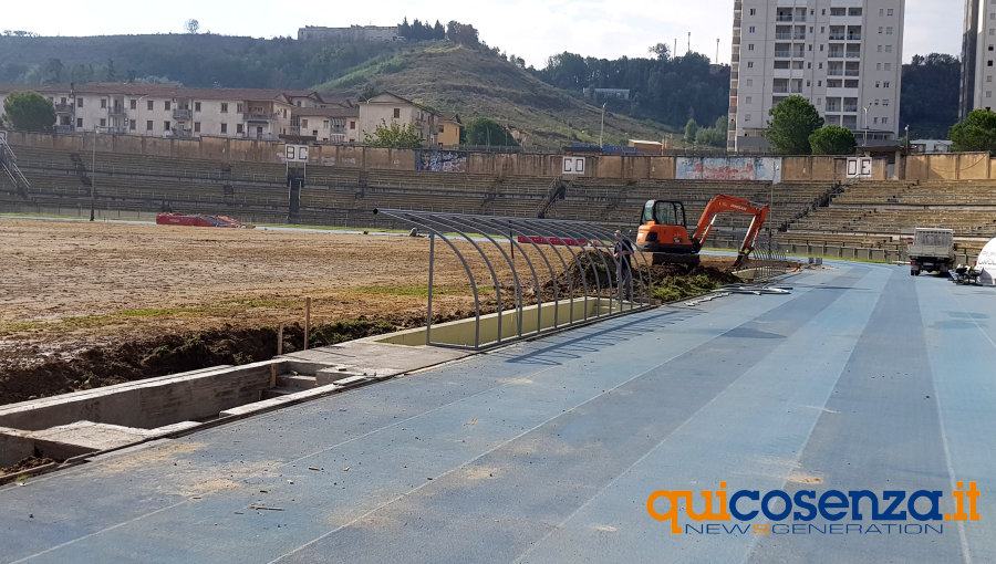 Stadio Marulla, lavori a tutta forza al manto erboso e alle tribune. Ma la pioggia non aiuta 56 lavori stadio Marulla04