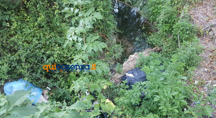 Rende: l'eterna discarica ai piedi del centro storico. Altro che differenziata! (FOTO) 63 rende rifiuti corso acqua