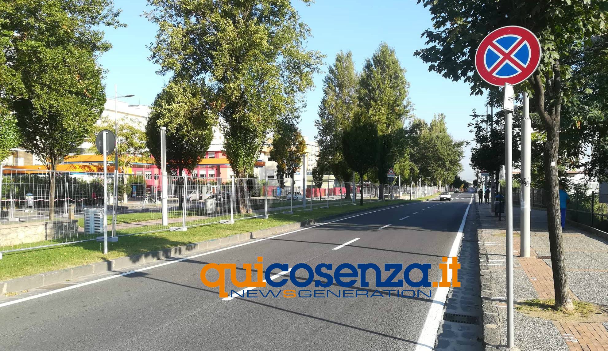 Primo giorno di scuola a Cosenza, prova traffico superata su via Misasi. 'Bocciata' via Popilia (FOTO) 82 viale macini 01