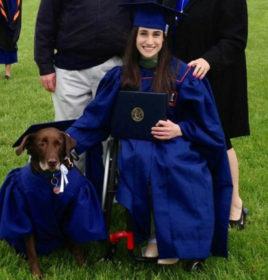 laurea cane disabile padrona