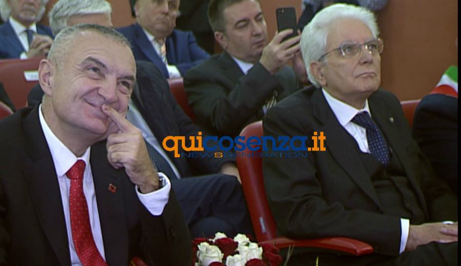 Il presidente della Repubblica Mattarella a San Demetrio Corone (FOTO) 70 Ilir Meta Albania e Mattarella