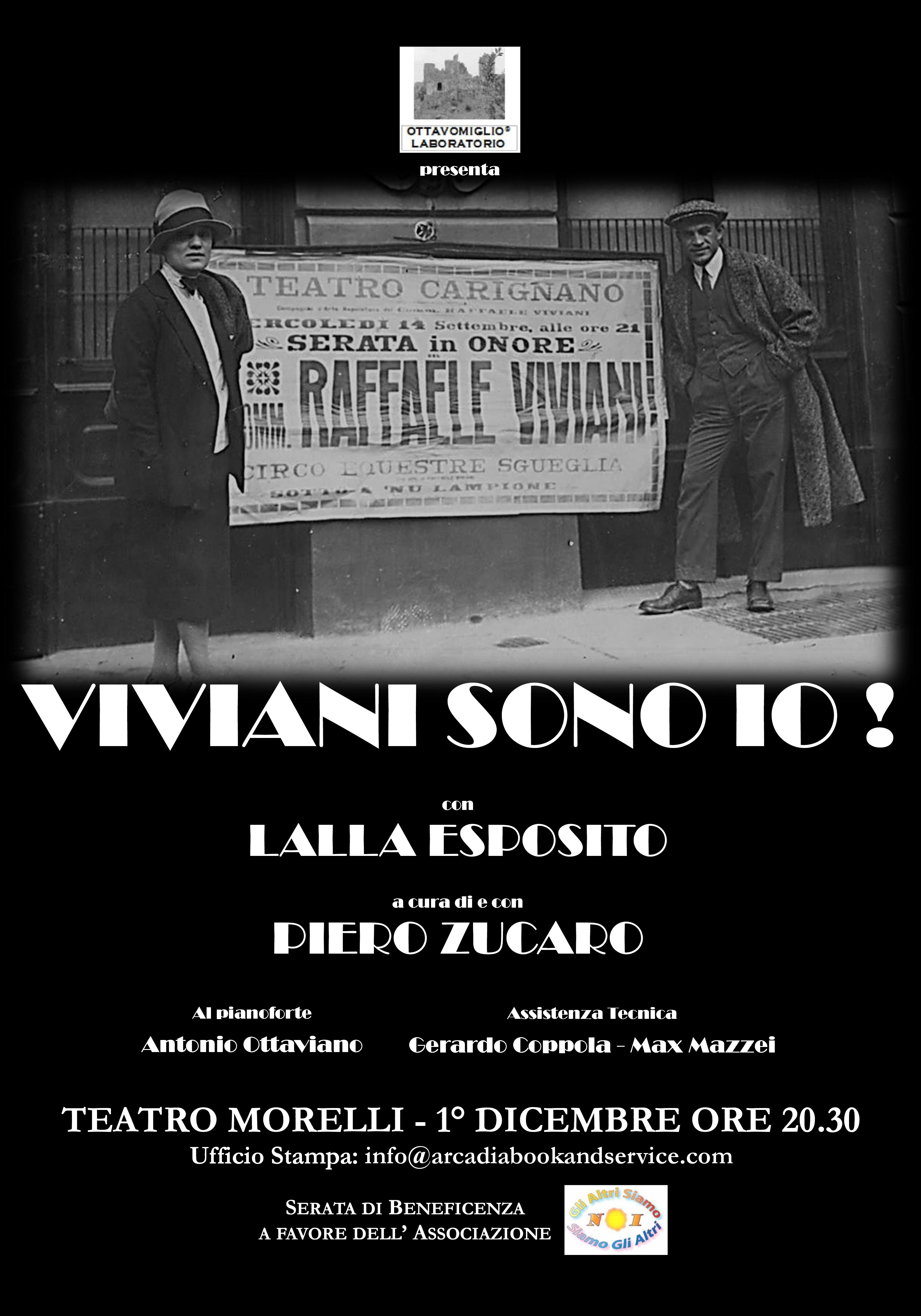 Omaggio a Raffaele Viviani, sabato al teatro Morelli "Viviani sono io!" (AUDIO) 60 Manifesto Viviani 001