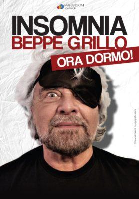 Confermate quattro date in calabria di 'Insomnia', lo spettacolo di Beppe Grillo 54 Grillo manifesto web