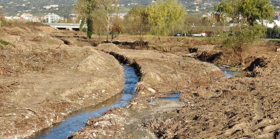 Pulizia nel torrente Surdo, danni agli habitat e alla biodiversità. Era necessario? 54 Torrente Surdo Rende 02