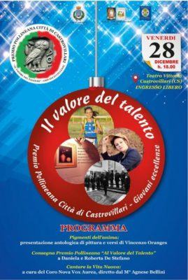 Castrovillari: prima edizione del premio dell’Accademia Pollinean 54 il valore del talento loc.