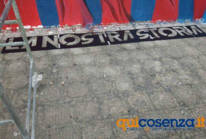 Murales pronti per essere svelati allo stadio San Vito - Marulla 59 murales bergamini hobby color san vito morabito 4