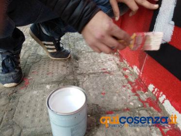 Murales pronti per essere svelati allo stadio San Vito - Marulla 60 murales bergamini hobby color san vito morabito 6