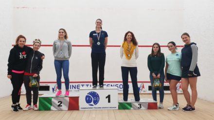 Squash, campionati regionali: Belvedere e Tartarone campioni 64 Podio femminile