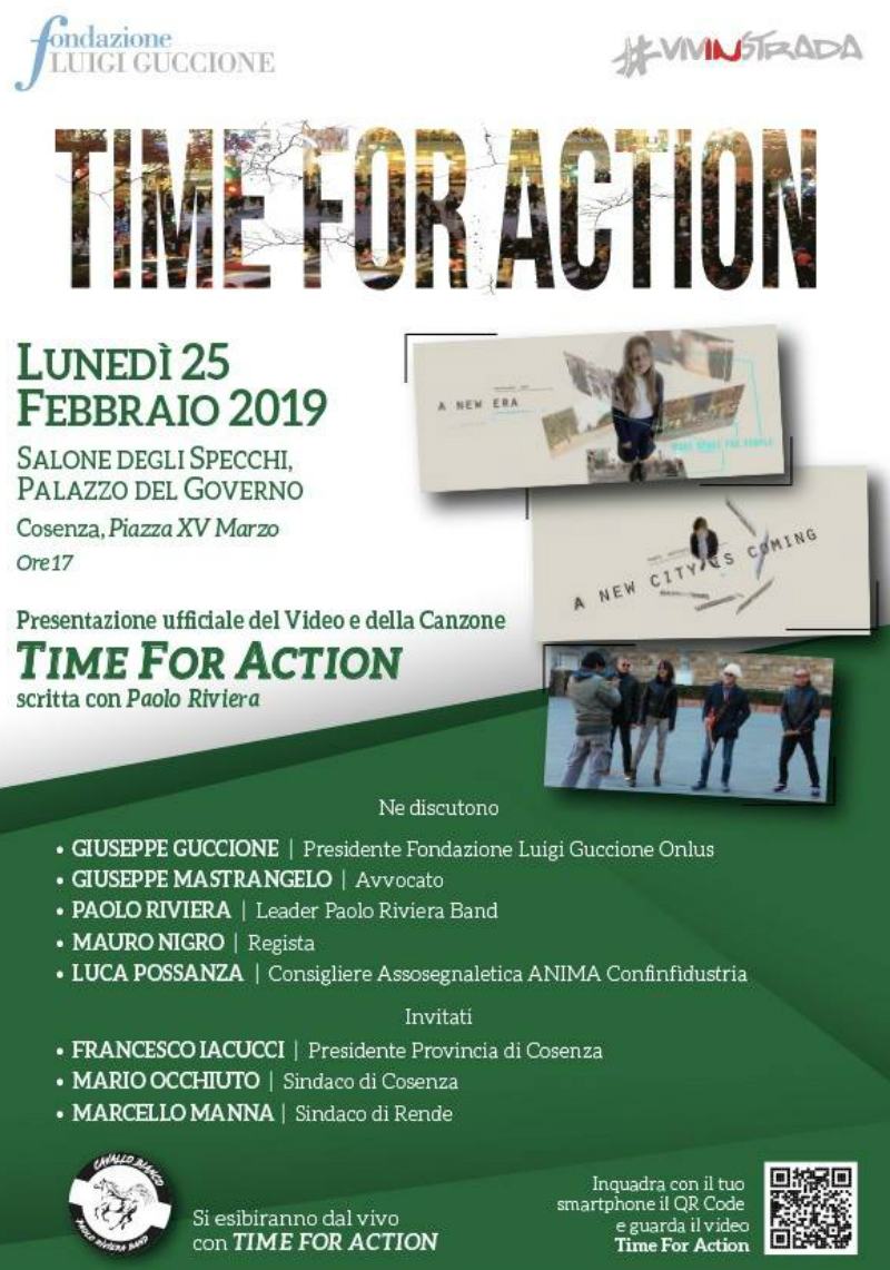 Locandina Cosenza Time for action