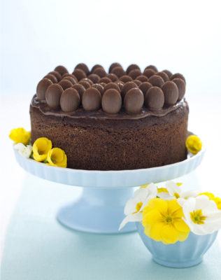 Pasqua con chi vuoi? Contro lo stress il pranzo è in famiglia. Le ricette più sfiziose 61 torta di cioccolato con gli ovetti