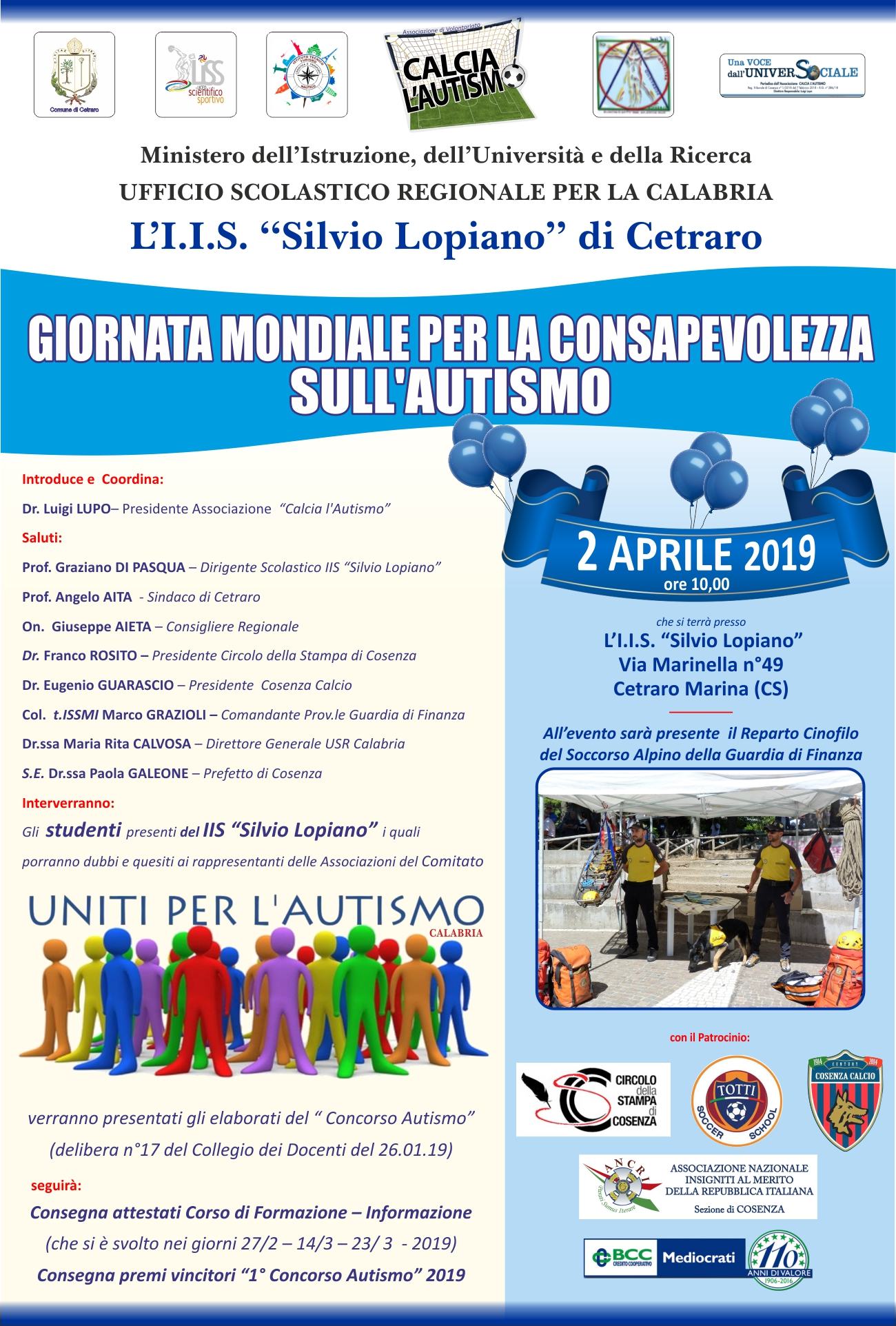 locandina Autismo 2 APRILE 2019