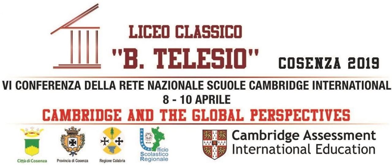 Fino al 10 aprile, VI Conferenza rete nazionale di Scuole Cambridge International al Telesio 53 Logo definitivo Cambridge Telesio