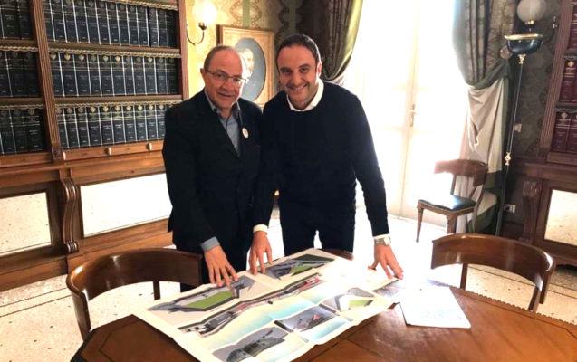 Coscarella e Iacucci: "Il nuovo stadio Marco Lorenzon è una grande opportunità" 54 Nuovo Lorenzon Iacucci e Coscarella