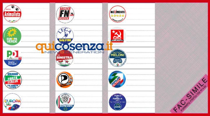 Scheda Rosa circoscrizione sud