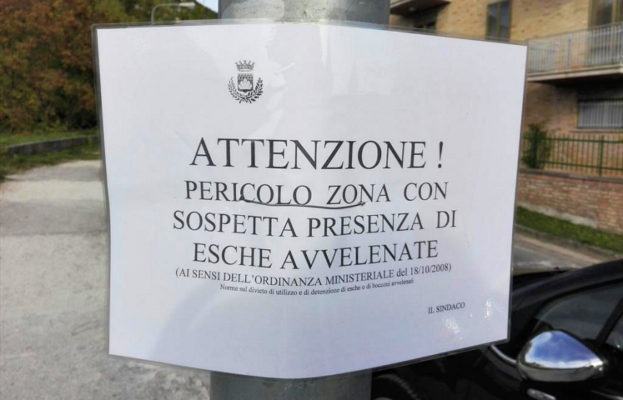 Esche avvelenate e tutela dalle aggressioni dei cani. Pubblicate le ordinanze ministeriali 54 Bocconi avvelenati
