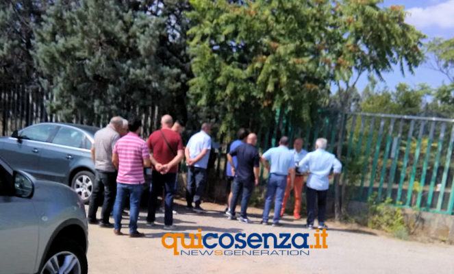 Sciopero lavoratori depuratore Rende Geko2