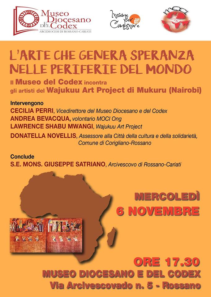 Al Museo del Codex, l'arte che genera speranza nelle periferie del Mondo 54 Locandina 6 novembre 2019