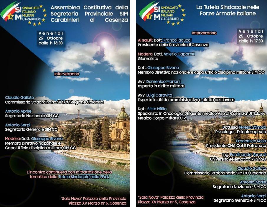 assemblea sim sindacato militari carab