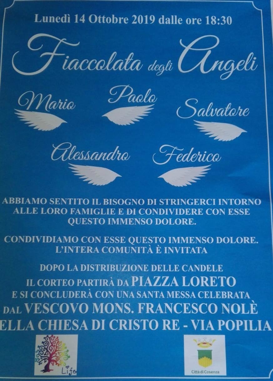 fiaccolata angeli cosenza