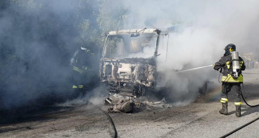 vigili fuoco camion legname 03