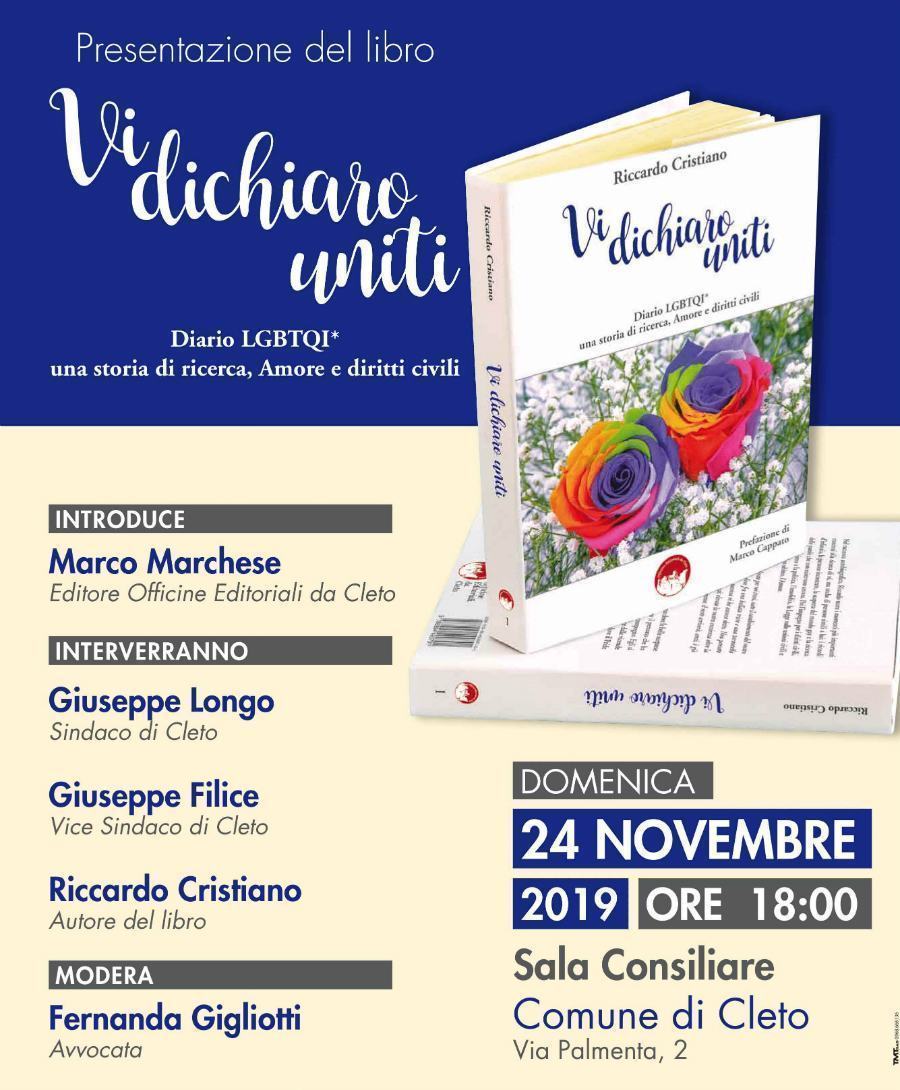 Locandina presentazone vi dichiaro uniti