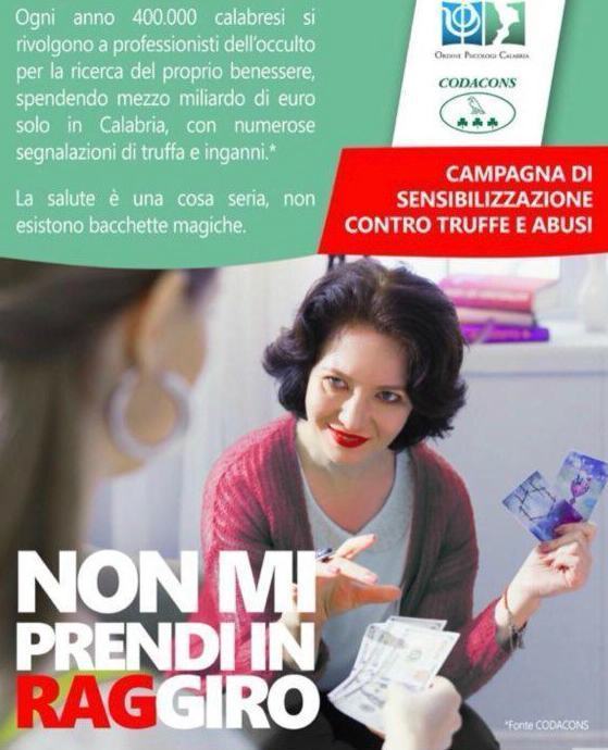 campagna codacons maghi