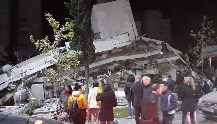crolli albania terremoto