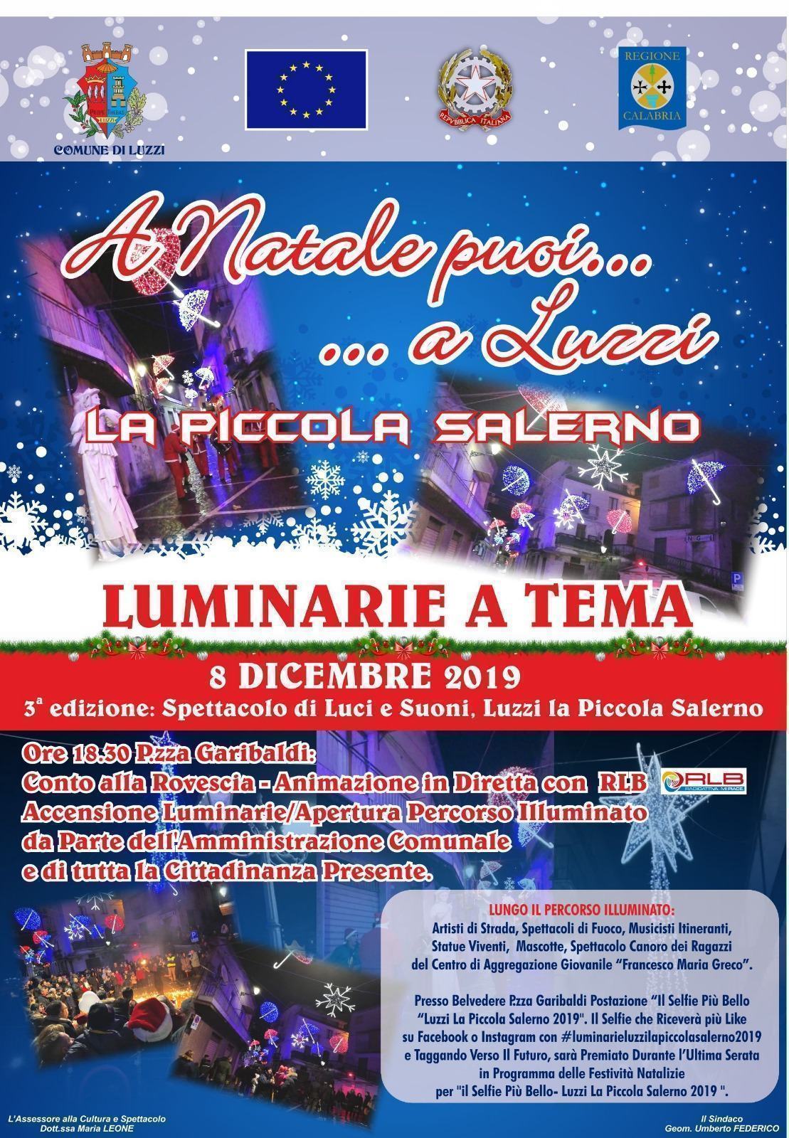 "A Natale puoi... a Luzzi": l'8 dicembre "La piccola Salerno" con luci e suoni 57 IMG 20191203 WA0039