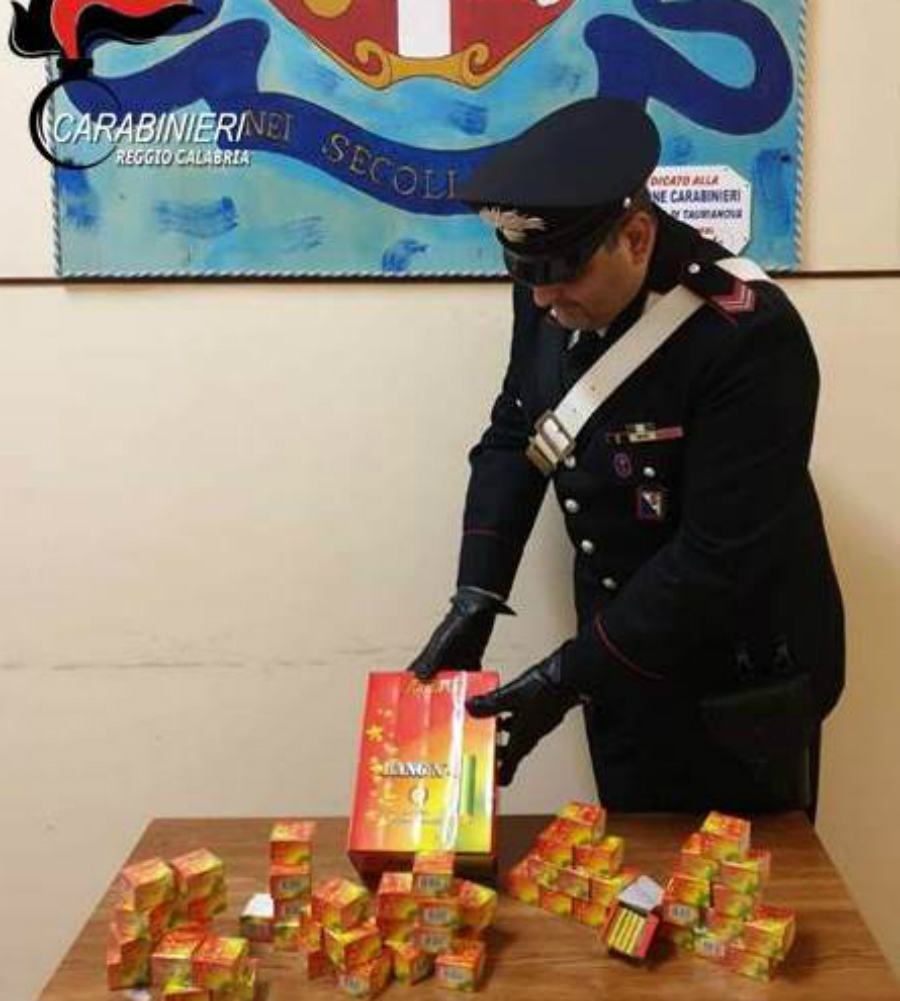 carabinieri rc fuochi artifizi pirotecnici